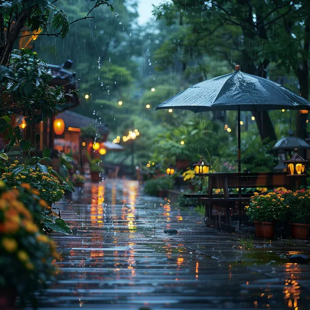 Relajación De Lluvia Con Suave Caricia