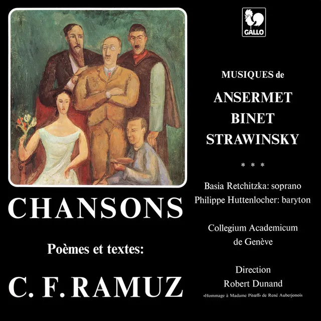 Chansons pour baryton et huit instruments: Complainte