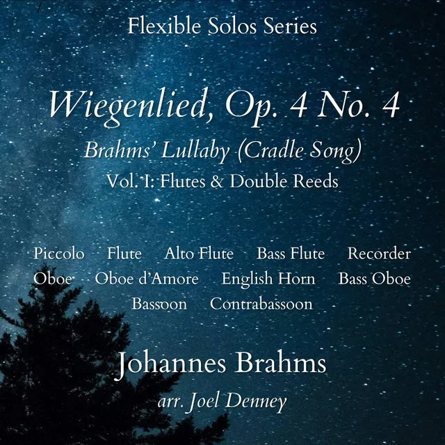 Wiegenlied, Op. 4 No. 4 (Brahms' Lullaby/Cradle Song) - Bass Oboe (Heckelphone) & Piano