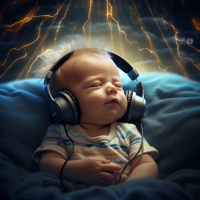 Thunder Lullaby for Baby: Binaural Gentle Waves