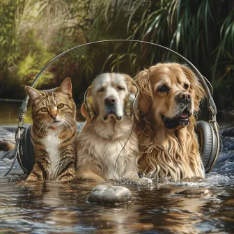 Pets by the Water: Calming River Melodies by Mandala Dreams