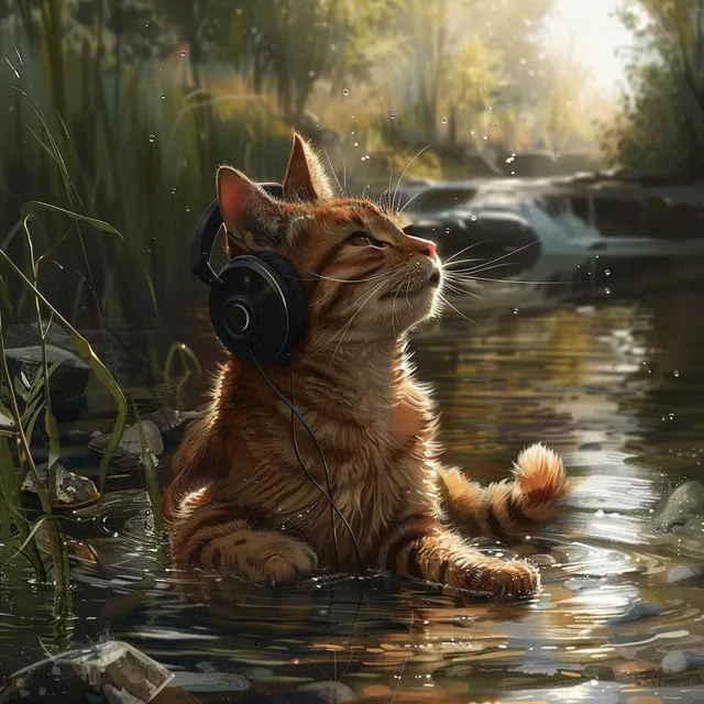 Feline's Spring Serenity