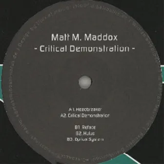 Critical Demonstration by Matt M. Maddox