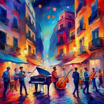 Vibraciones De Jazz En La Acera: Flujo De Música Callejera by 