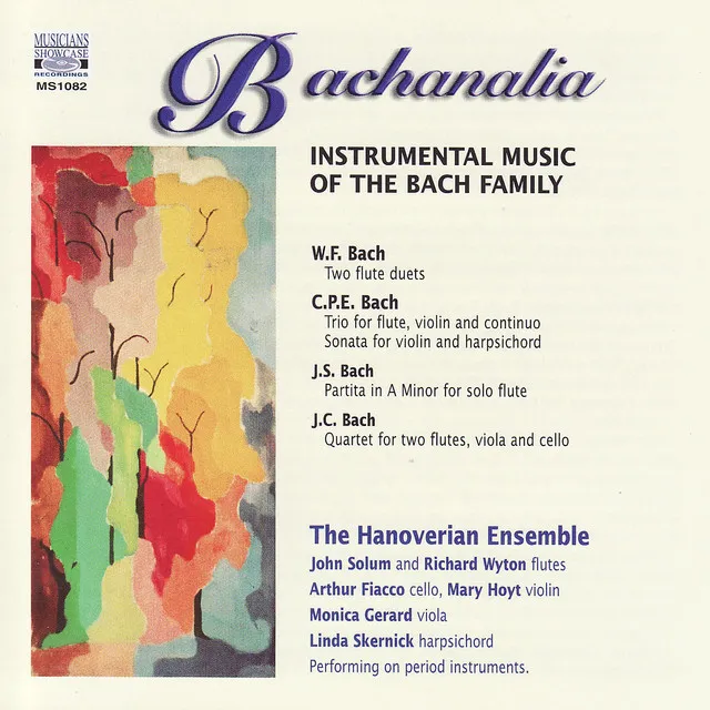 Johann Sebastian Bach: Partita in A Minor for unaccompanied flute, BWV 1013