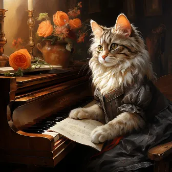 Perfección Felina Con Piano: Serenata De Gato En Armonía Con La Lluvia by Música para gatos Deluxe