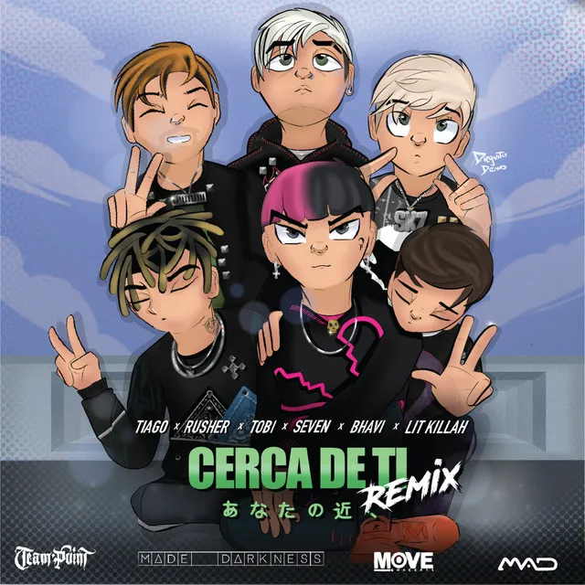 Cerca de ti (feat. Rusherking, Bhavi, Tobi) - Remix