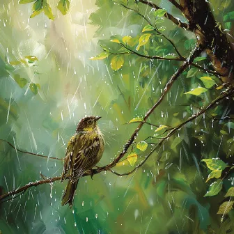 Armonía De Lluvia Binaural: Canciones Reconfortantes De La Naturaleza - 92 96 Hz by Temporada