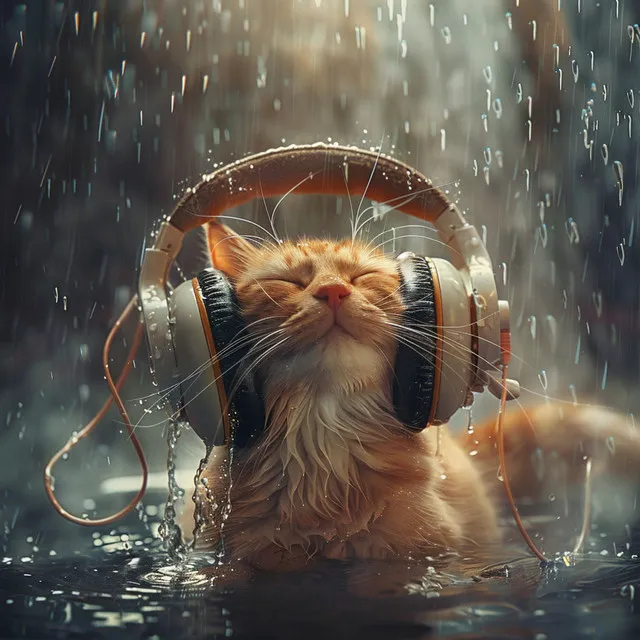 Purring in Rain: Cats Calm Melodies