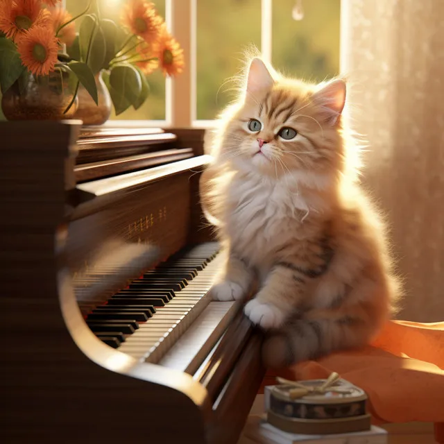 Piano Music: Leisurely Cats Echo Calm