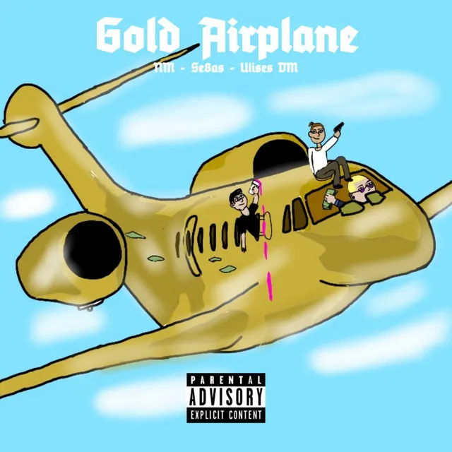 Gold Airplane