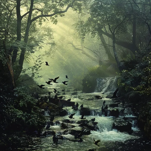 Soothing Binaural Sounds: Relax with Creek and Nature Birds