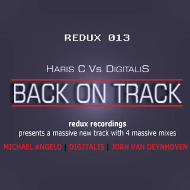 Back on Track - Jorn van Deynhoven Remix