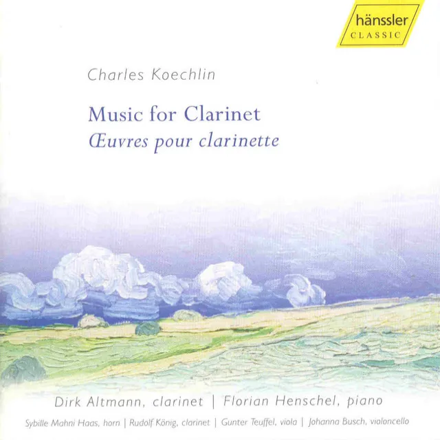 Les confidences d'un joueur de clarinette (The Confessions of a Clarinet Player), Op. 141: I. Romance de Kasper