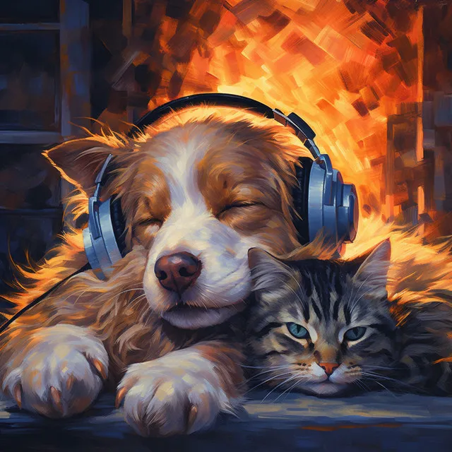 Fire Comfort: Cozy Melodies for Pets