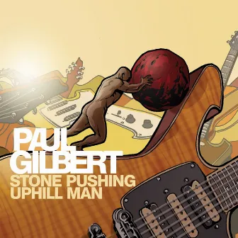 Stone Uphill Pushing Man by Paul Gilbert