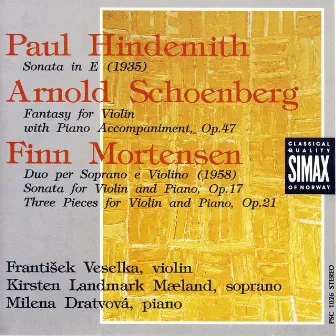 Paul Hindemith, Arnold Schoenberg & Finn Mortensen by Frantisek Veselka