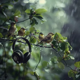 Binaural Birds at Dawn: Rain and Nature's Melody - 92 88 Hz by Skyyy