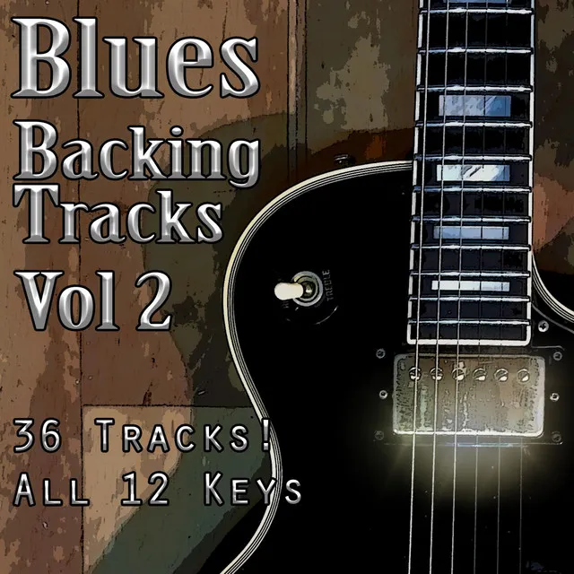 Shuffle Blues Guitar Backing Track in A | 108 BPM