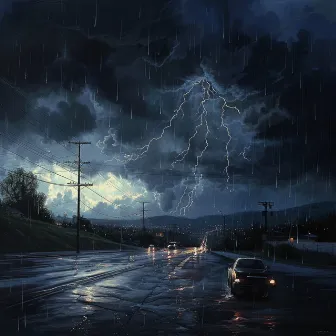 Peaceful Binaural Rain: Thunder Melodies for Calm by Sounds Caused By Lightning