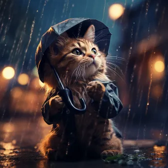 Binaural Purr: Rain Cat Symphony by Relaxing Kitten Music