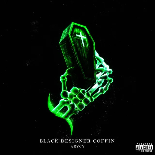 Black Designer Coffin