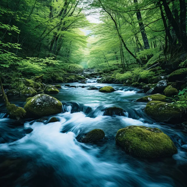 Tranquil Stream Reflections