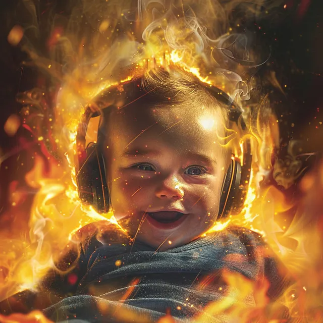 Baby's Fiery Melody: Playful Fire Music