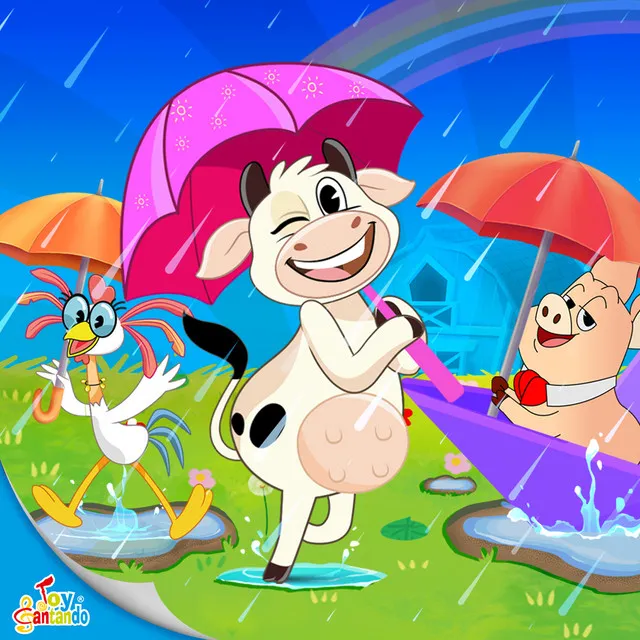 La Vaca Lola Juega Bajo la Lluvia