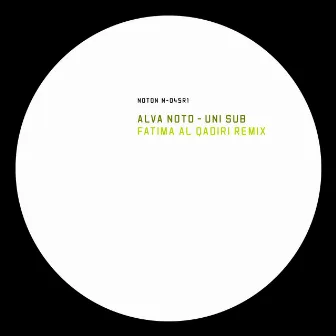 Uni Sub (Fatima Al Qadiri Remix) by alva noto