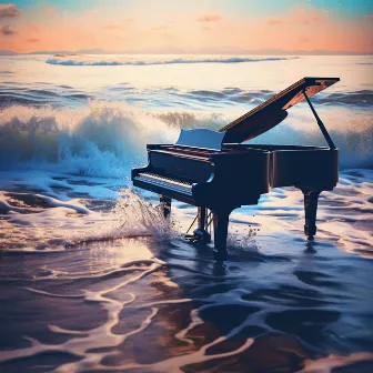 Serenidad De Piano Etéreo: Suaves Oleadas De Relajación by Experiencia de piano y olas oceánicas