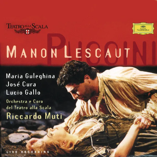 Manon Lescaut / Act 1: Discendono, vediam! (Borghesi, Edmondo, Studenti, Lescaut, Oste, Des Grieux, Geronte)