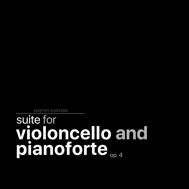 Suite for violoncello and pianoforte op. 4 - Instrumental Version