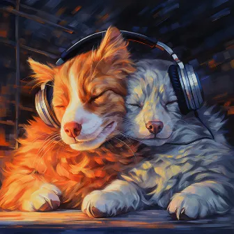 Comforting Glow: Pets Fire Calm by Fluffy