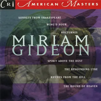 Music of Miriam Gideon by Miriam Gideon