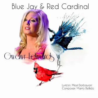 Blue Jay and Red Cardinal by Gwawr Edwards