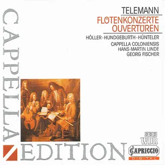 Telemann: Flute Concerto / Overtures by Gunther Holler