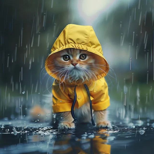 Gatos Bajo La Lluvia Serena