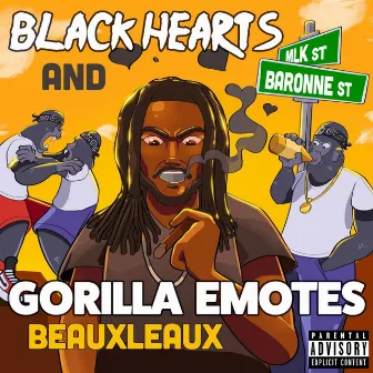 Black Hearts and Gorilla Emotes by BeauxLeaux