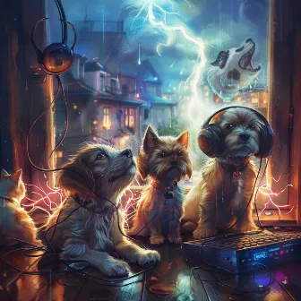 Pets in Thunder's Melody: Soothing Sounds by Mahgreb Machine