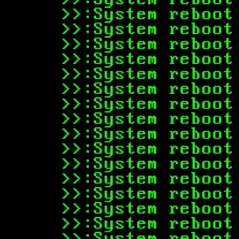 system reboot by Gus and the TV