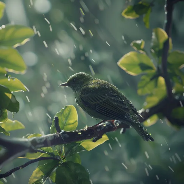 Restful Nature Sleep: Binaural Rain and Bird Melodies