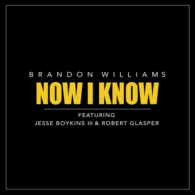 Now I Know (feat. Jesse Boykins III & Robert Glasper)