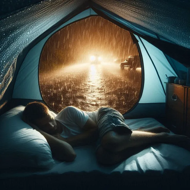 Rain Noise in a Tent for Sleeping, Meditation 20