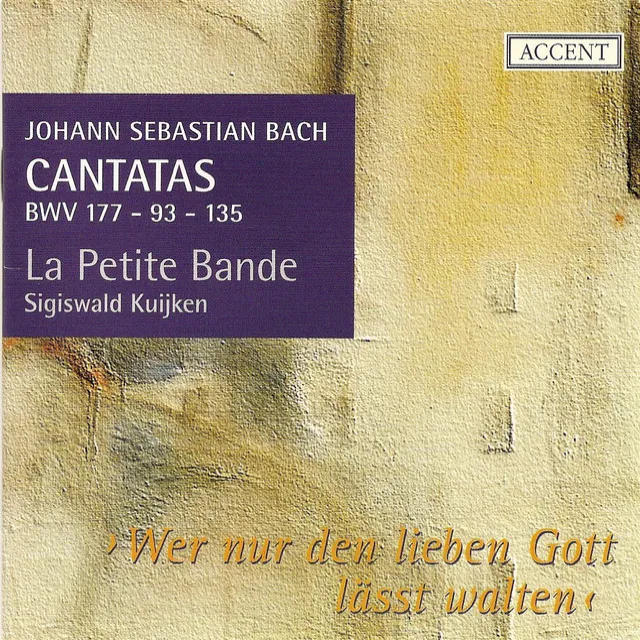 Wer nur den lieben Gott lässt walten, BWV 93: Aria: Ich will auf den Herren schaun (Soprano)