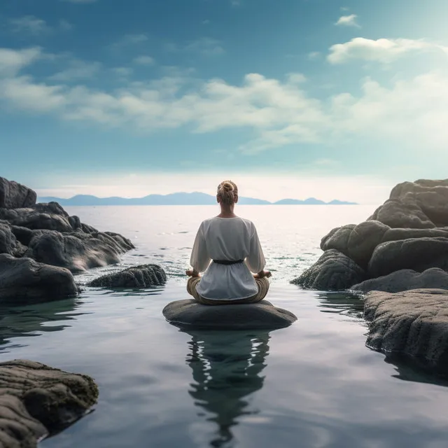 El Eco Gentil Del Agua En La Meditación