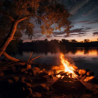 Fireside Tranquility: Binaural Bliss by Energy Orbiting Healing