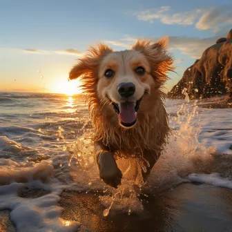 Juego De Perros Con Brisas Marinas: Armonía En La Felicidad Cachorril by 