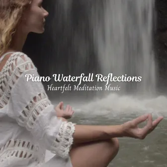 Piano Waterfall Reflections: Heartfelt Meditation Music by Soothing Waterfalls