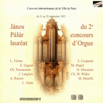 János Pálúr lauréat du 2e concours d'Orgue de la Ville de Paris by János PÁLÚR